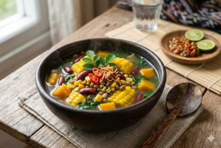 Jagung Bose Rebus Khas Timur Indonesia Tanpa Santan Kental, Menu Serat Tinggi